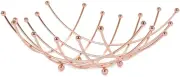 4595 Copper Fruit Bowl Nest, 26X10.8X26
