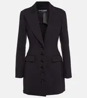 [Dolce & Gabbana] Dolce & Gabbana x Kim Turlington technical blazer AU 6 black