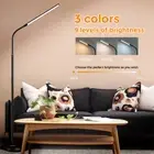 3 Colour Dimmable LED Floor Pole Lamp for Living Room Standing Reading Light USB
