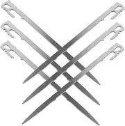 Totority 6pcs Lightweight Tent Stakes for Camping Outdoor Tent Pegs Durable Ground Nails for Tarps Gazebos and Awnings Reliable Easy to Use Finish