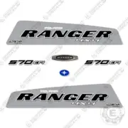 Fits Polaris Ranger 570EFI Decal Kit Utility Vehicle (CUSTOM SILVER) 3M VINYL!