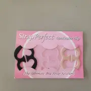 New Pack Of 3 Strap Perfect Bra Concealer Clip Bra Strap Solutions Black Beige