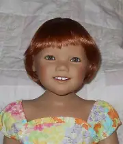 Playhouse EDEN Doll Wig SIZE 14/15 RED AUBURN Doris Day, Paige, Bobbed Style NWT