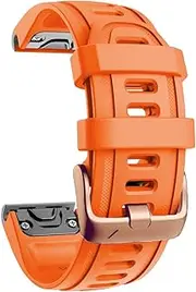 [DJDLFA] 20mm New Watch Band Rose Gold Buckle Silicone Smartwatch Strap For Garmin Fenix 7S 5S Plus 6S Pro Quick Fit Bracelet Accessories