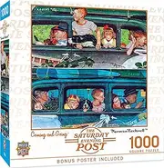 [MasterPieces] Saturday Evening Post Jigsaw Puzzle, Norman Rockwell at The Doctor Collage, 1000 Pieces Coming and Going