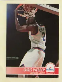 在飛比找Yahoo!奇摩拍賣優惠-NBA 1995 Hoops Chris Webber #3