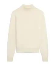 triomphe high collar sweater in wool XL,L,M off white