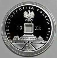在飛比找Yahoo!奇摩拍賣優惠-波蘭2008年 北京奧運會10茲羅提圓形方孔精制紀念銀幣64