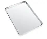 Cookie Sheets for Baking, Stainless Steel Baking Sheet Baking Pan Tray - 12.4...