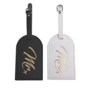 Luggage Tags For Travel Suitcase Label Mr and Mrs Couple Wedding Gift Present