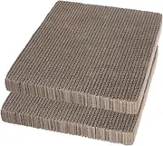 Toddmomy 2Pcs Cat Scratcher Replacement Pad Durable Corrugated Cat Scratching Board Kitten Scratch Refill Household Essential for Healthy Claws and Furniture Protection