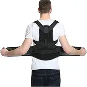 M-5XL Plus Size Posture Corrector For Men Women Back Brace Full Lumbar Support Belt Decompression Neck Shoulders Pain Relief Waist Spine Band(Medium)