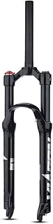 MTB Air Suspension Fork 26/27.5/29 Inch Mountain Bike Suspension Fork Travel 120mm Manual/Remote Lockout Bicycle Magnesium Alloy Fork (Color : Straight Manual, Size : 26 Inch)