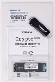 INTEGRAL 512GB CRYPTO SSD M.2 2280 256-BIT HARDWARE ENCRYPTED SSD DRIVE - NEW!
