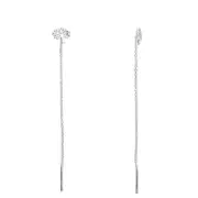 Tree Of Life Stud Earring Pull Through Sterling Silver