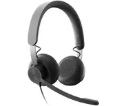 Logitech Zone Wired UC Headset Head-band Office/Call center USB Type-C Graphite