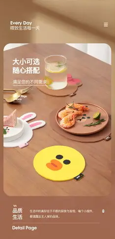 LINE FRIENDS 餐墊 防滑 防水 防油 矽膠 餐桌 防燙 兒童 防滑