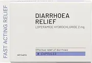 TUMME Diarrhoea Relief 8 Capsules | Fast & Effective Relief from Diarrhoea Symptoms | Decreases Bowel Movement Urgency, Reduces Volume of Diarrhoea, Relieves Cramping & Discomfort | Contains 2mg of Loperamide Hydrochloride