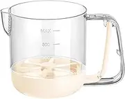 Multifunctional Egg Stir Cup - Hand-Pressed Semi-Automatic Whisk With Scale - Multifunctional Hand Push Mixer, Kitchen Gadget For Family Baking Or Party Preparation