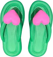 [Generic] Womens Slippers with Soles Flip Flops Toe Post Bathing Shoes Lightweight Slippers Summer Soft Sole Beach Slippers Slides Bathing Flip Flop Strap Slides Women