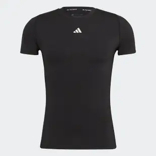 【adidas 愛迪達】上衣 男款 短袖上衣 運動 吸排 訓練 亞規 TF TEE 黑 HK2337