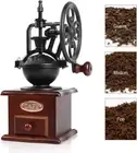 Manual Coffee Bean Grinder Vintage Wooden Hand Coffee Grinder Roller Coffee Mill