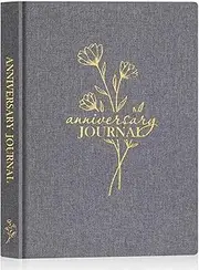 Lanpn Wedding Anniversary Journal Notebook - Linen First Year to 70th Anniversary Scrapbook Memory Book for Couples - Newlywed Marriage Journal Wedding Anniversary Book Gifts (Grey, 190 Pages)