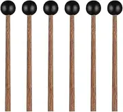 Kisangel 3 Pairs Ethereal Drumsticks Durable Drum Mallet for Beginners Ergonomic Musical Drumstick for Xylophones Tongue Drums High Grade Percussion Accessories
