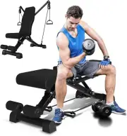 Adjustable Weight Bench for Home Gym Bench Press Bar 500KG Capacity