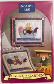 Calico Garden Patterns 'Noah’s Ark' Applique Wall Hanging Quilt Pattern Baby Kid