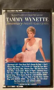 Tammy Wynette - Anniversary: Twenty Years of Hits. 1987 Cassette FACTORY SEALED!