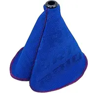 YEHICY JDM Style Car Shifter Boot Racing Shift Knob Cover Collars Hyper Fabric for Universal with Red Stitching Blue GE-01