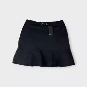 Portmans Black Zip Back A Line Dress Business Skirt Women's 16 New With Tags