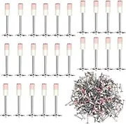 ANCLLO 100 Pcs Round Nails for Mini Steel Nail Gun, 7.3mm Manual Steel Nail Gun, Wall Fixing Rivet Tool, Hand Steel Nail