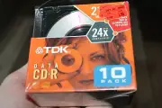 TDK Data CD-R Disc 10 Pack NEW 21 Min CD-RW Digital Cameras MP3 Computer Writers
