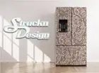 Fractal Fern Floral Design Fridge Freezer Wrap Side Door Vinyl Decal