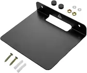 Veemoon Universal Speaker Wall Mount Bracket - Heavy-Duty Black Speaker Stand Holder for Home Theatre Audio Systems and Surround Sound Setup Ideal for Indoor and Outdoor Use