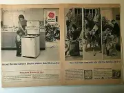 Vintage Ad Print 2 Pg. General Electric, "Giver her more time.." 1963
