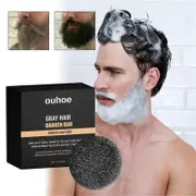 Gray Reverse Bar,Cover Gray Hair Bar Soap,Natural Hair Darkening Shampoo Bar For Coverage Gray Hair Soap,Gray White Hair Reverse Bar,Fast Natural Sham
