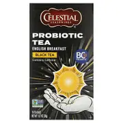 Celestial Seasonings, Probiotic Black Tea, English Breakfast, 16 Tea Bags 1.07 oz (30 g)