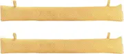 Nicola Spring Chevron Door Snakes - Yellow - 2 Pack - 40cm Draught Excluder Indoor Decorative Wind Stopper Home Interior Air Strip Wind Seal Window Draft Snake Sound Blocker for Home, Office Doors