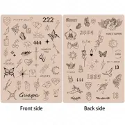 1PC Deluxe Synthetic Skin Fine Line Tattoo Practice Sheet Ideal for Mini and Tin