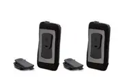 2x Allsop ClickGo Strap Belt Clip w Case for 5.7" Smartphones iPhone 6 6S 7 8 BK