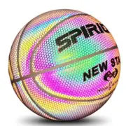 Luminous Basketball Light Up Basketball Rainbow Size 7 Reflective welcoming
