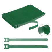 100Pcs Reusable 8 Inches Hook and Loop Cable Ties for Office, Home(Green)