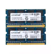2PCS For Crucial 4GB 2RX8 PC3L-12800S DDR3 1600Mhz 204Pin Laptop Memory RAM #8GB