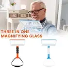 Hands Free Magnifying Glass with LED Lights 5X Flexible Neck Wear SeXtl