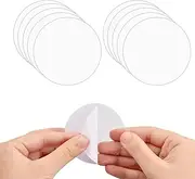 Waterproof TPU Pool Repair Patch, 10Pcs Inflatable Patch Repair Kit, Self-Adhesive Repair Patches Clear Vinyl Repair Patch, Waterproof Tent Repair Patch (Clear, Round)