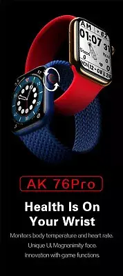 AK76 Smart Watches Women 1.75 Inch Men Digital Wristwatches 44mm Smartwatch