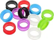 BESPORTBLE 12pcs Pruning Shears Ring Pet Scissor Ring Insert Pet Grooming Finger Ring Grooming Shear Finger Grips Garden Scissor Thumb Ring Scissor Finger Protector Pet Shears Ring